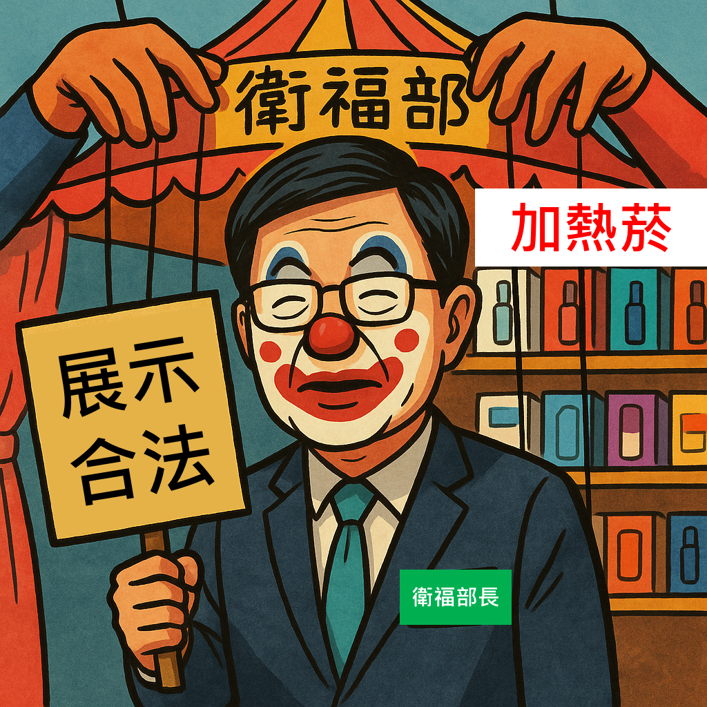 衛福部應先開一張罰單給自己-加熱菸展示鬧劇暴露的醜態